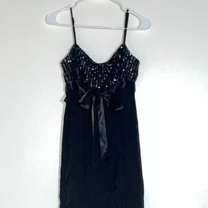 Sparkly Black Mini Dress